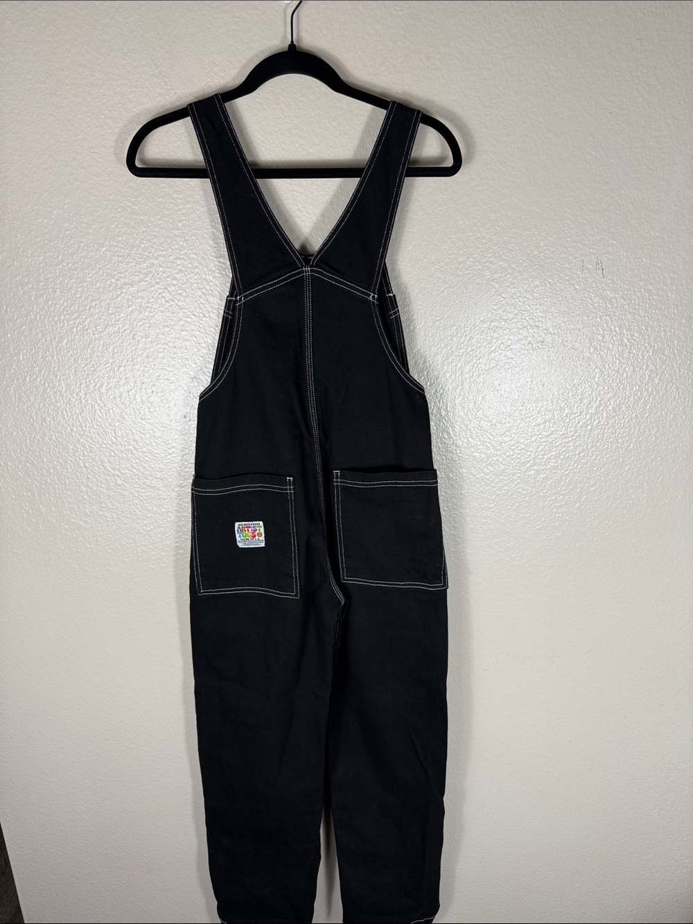 Big Bud Press Overalls Black with Contrast Stitch - Picture 8 of 8